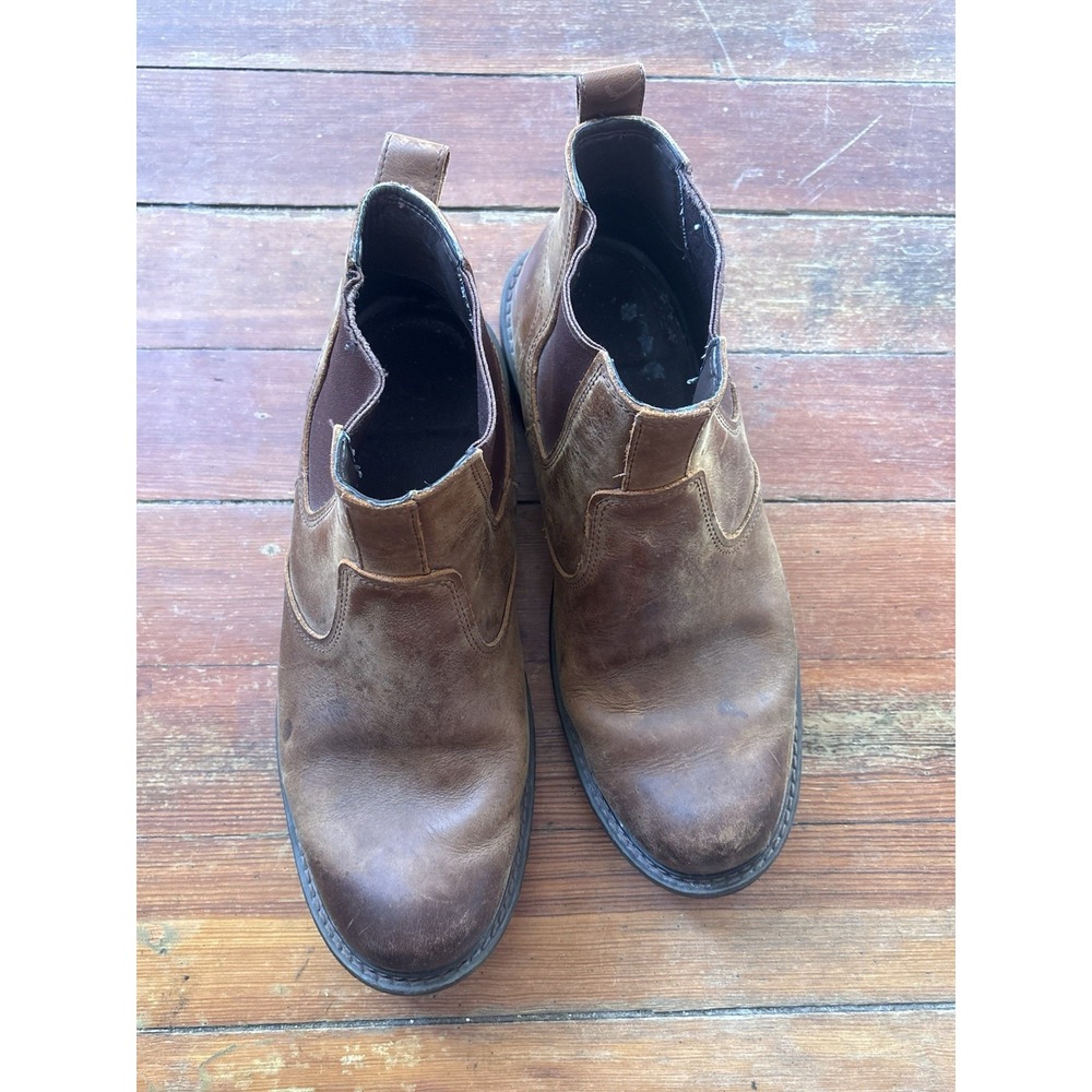 Timberland Men's Larchmont II Chelsea Boots Brown Leather Size 11.5 - Picture 2 of 7